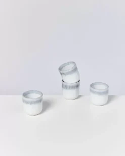 Alcachofra 4Er Set Becher Klein Graublau