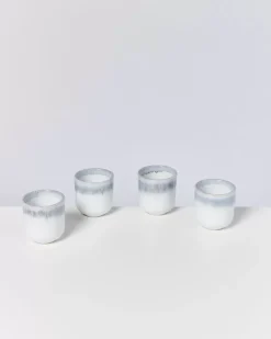 Alcachofra 4Er Set Becher Klein Graublau