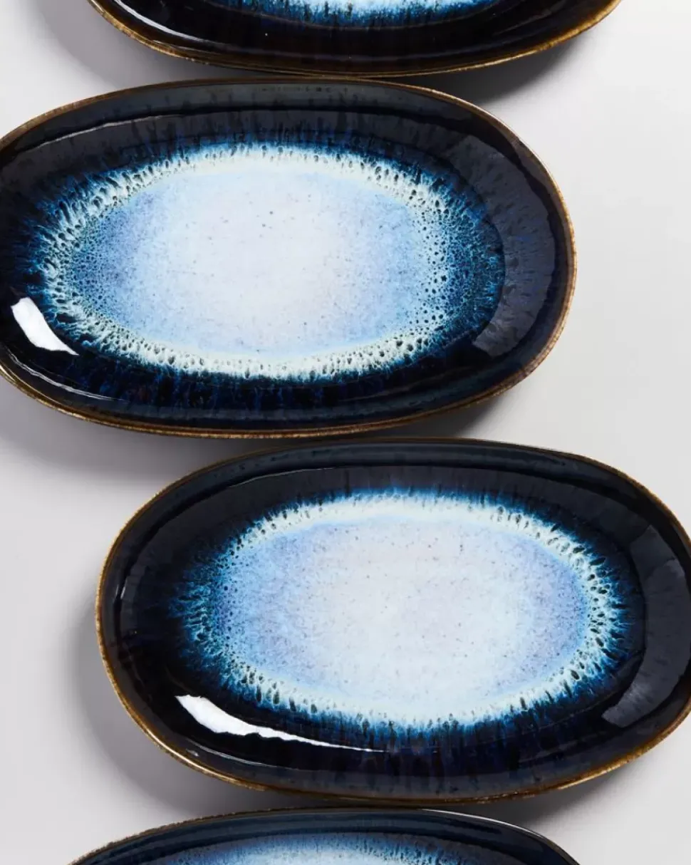 Alcachofra Servierplatte L Schwarz