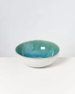 Alcachofra Servierschale Grunblau