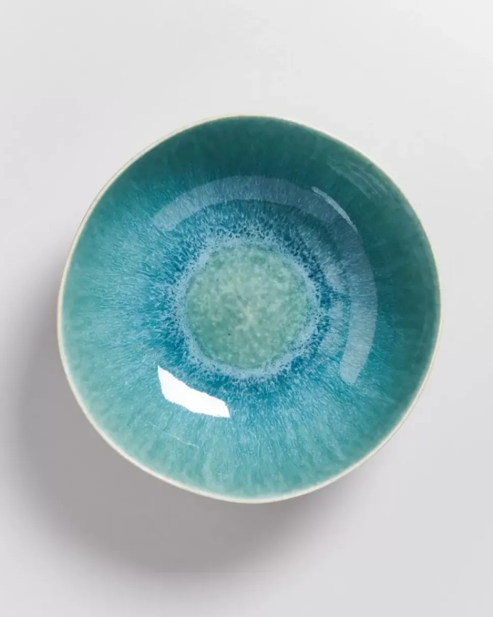 Alcachofra Servierschale Grunblau