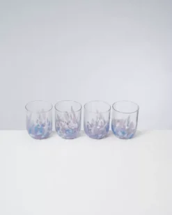Alegria 4Er Set Glas Gros Drops Lila