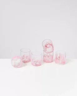 Alegria 6Er Set Glas Klein Big Drops Rosa