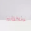 Alegria 4Er Set Glas Klein Big Drops Rosa