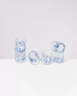 Alegria 6Er Set Glas Klein Big Drops Blau