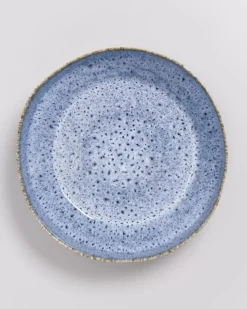 Almada Obstschale Graublau Gesprenkelt