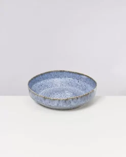 Almada Obstschale Graublau Gesprenkelt
