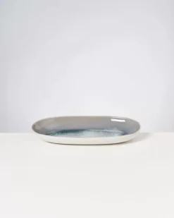 Areia Servierplatte L Grau