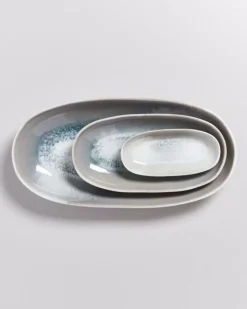 Areia Servierplatte L Grau