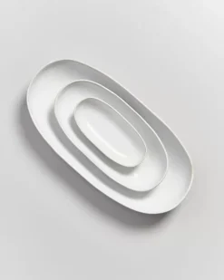 Areia Servierplatte L Weis