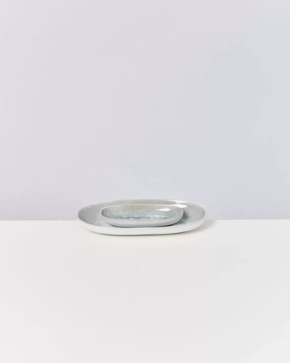 Areia Servierplatte M Grau