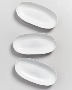 Areia Servierplatte M Weis