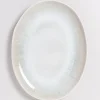 Areia Servierplatte Oval L Grau