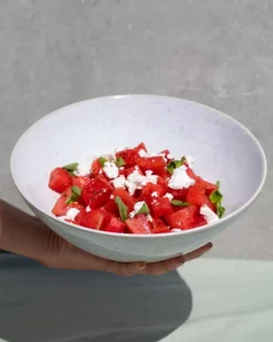 Areia Servierschale Klein Flach Weis