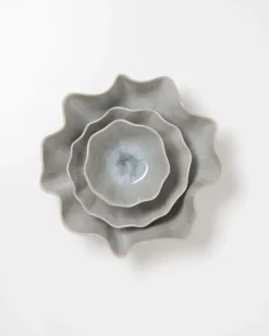 Areia Shell Servierschale Grau