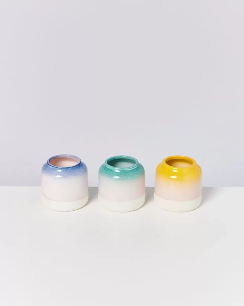 Bebe Vase Grun Rosa Gesprenkelt