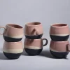 Bica 6Er Set Tasse Gros Pink Navy Cream