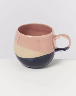 Bica Tasse Gros Pink Navy Cream