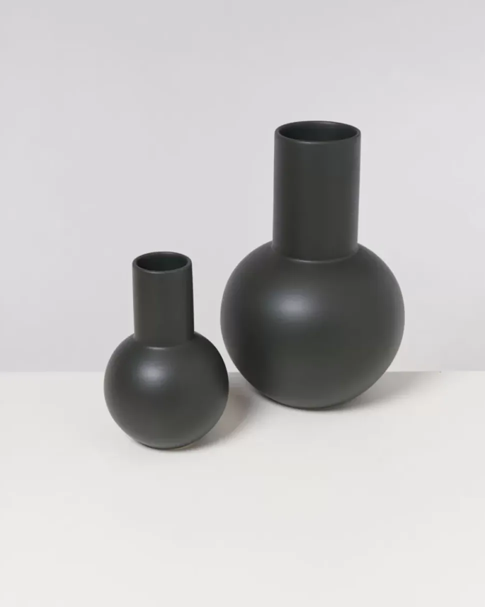 Bola Vase L Dunkelgrun