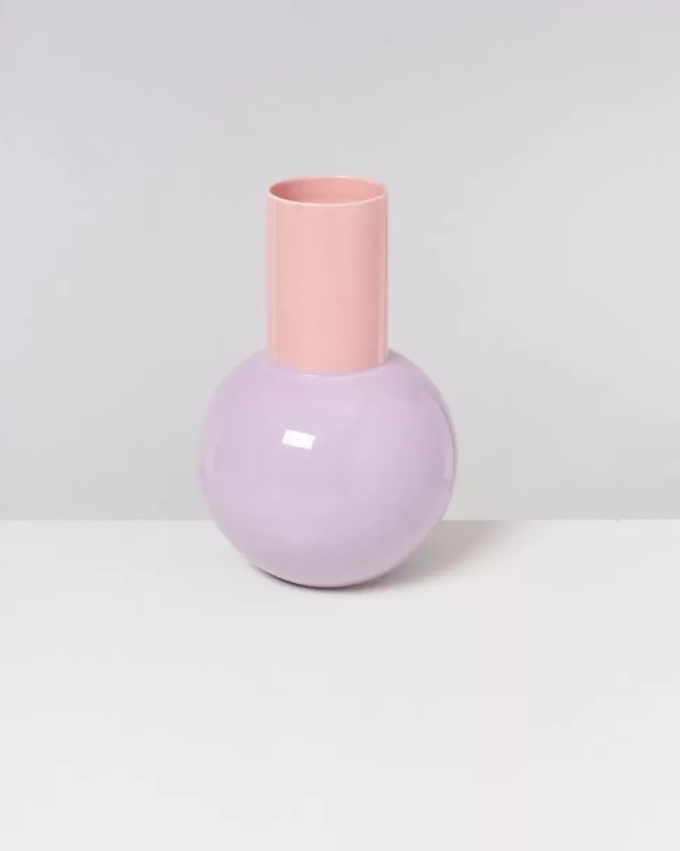 Bola Vase L Lila Rosa