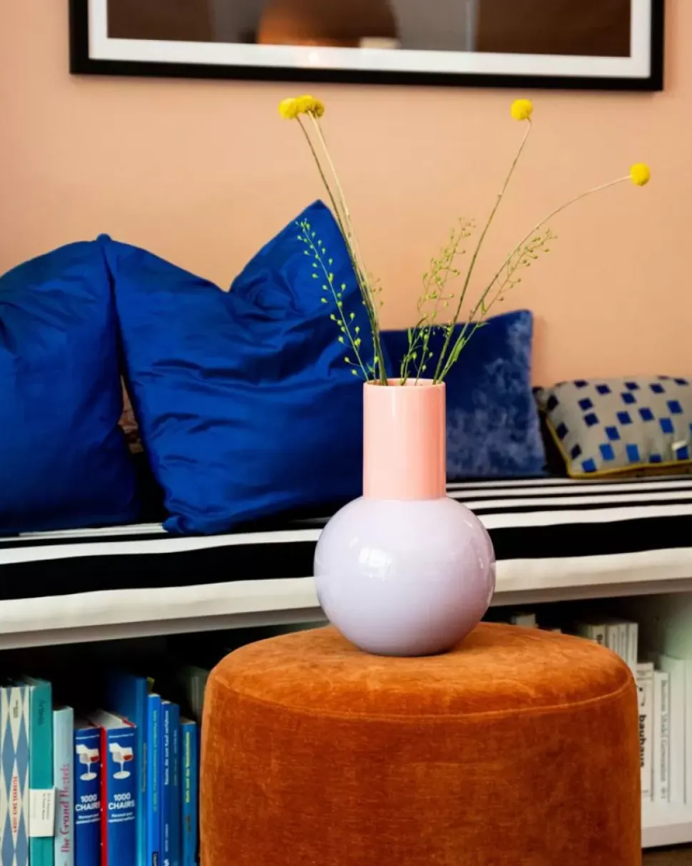 Bola Vase L Lila Rosa