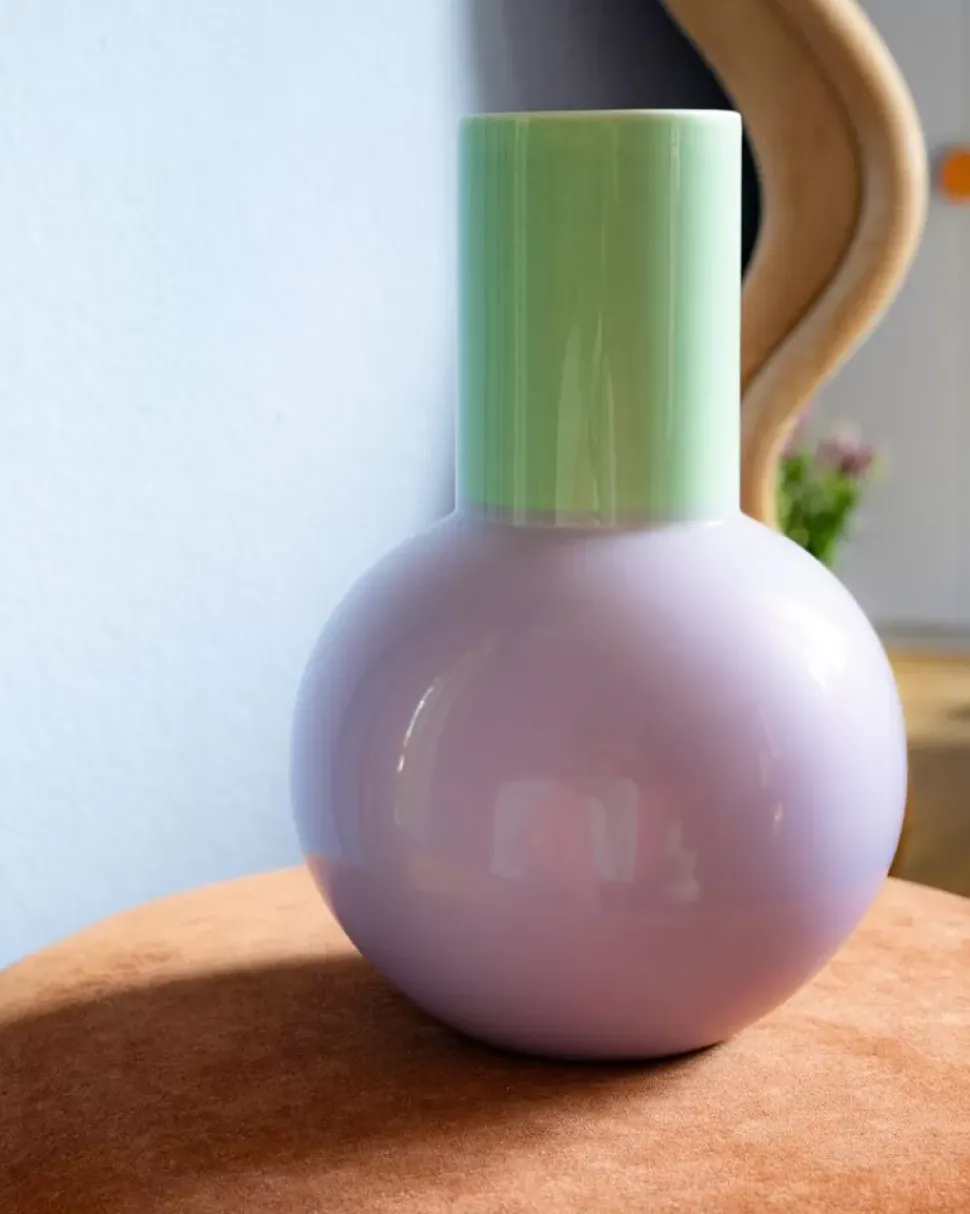Bola Vase L Pastell Mint Lila