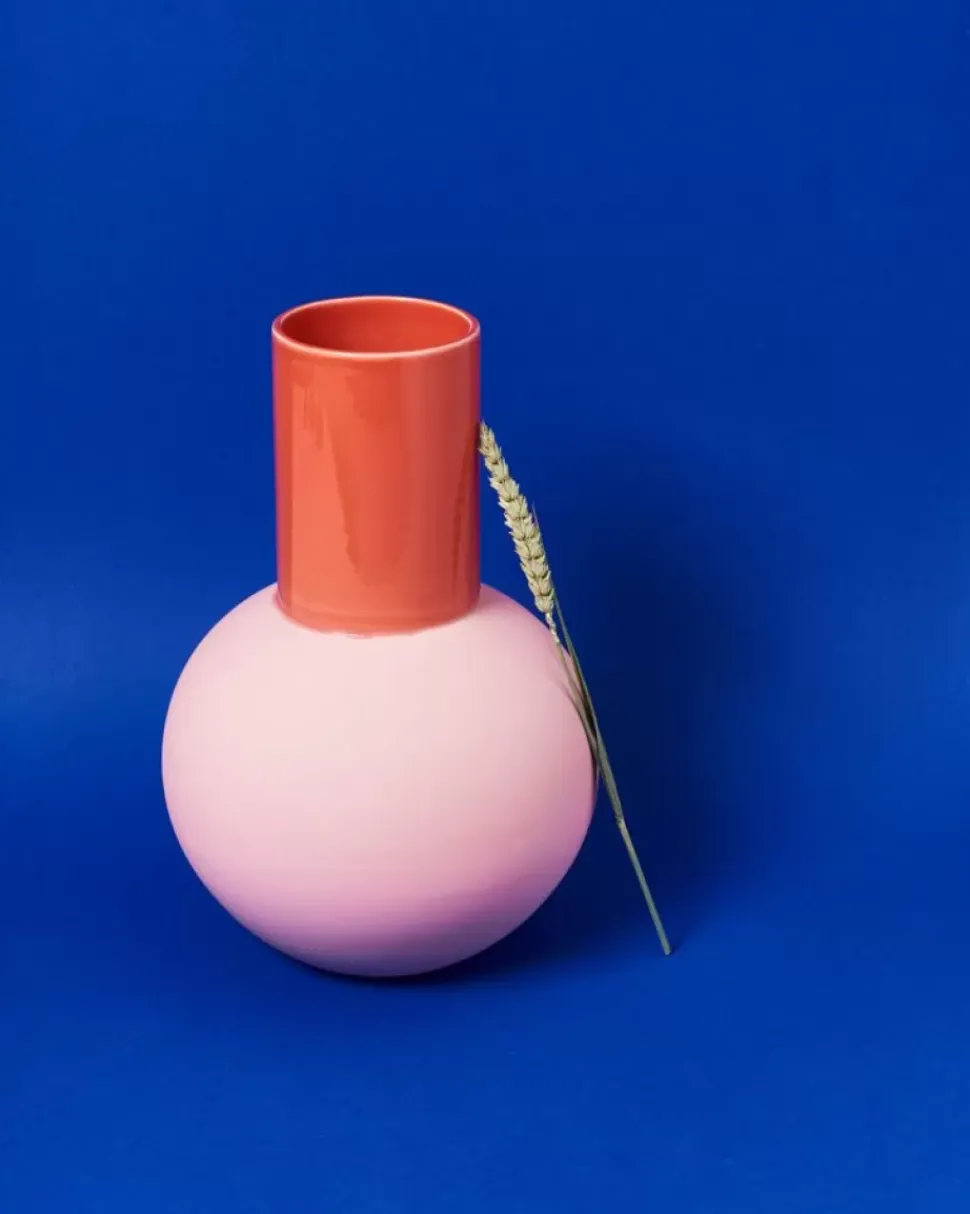 Bola Vase L Rose Coral