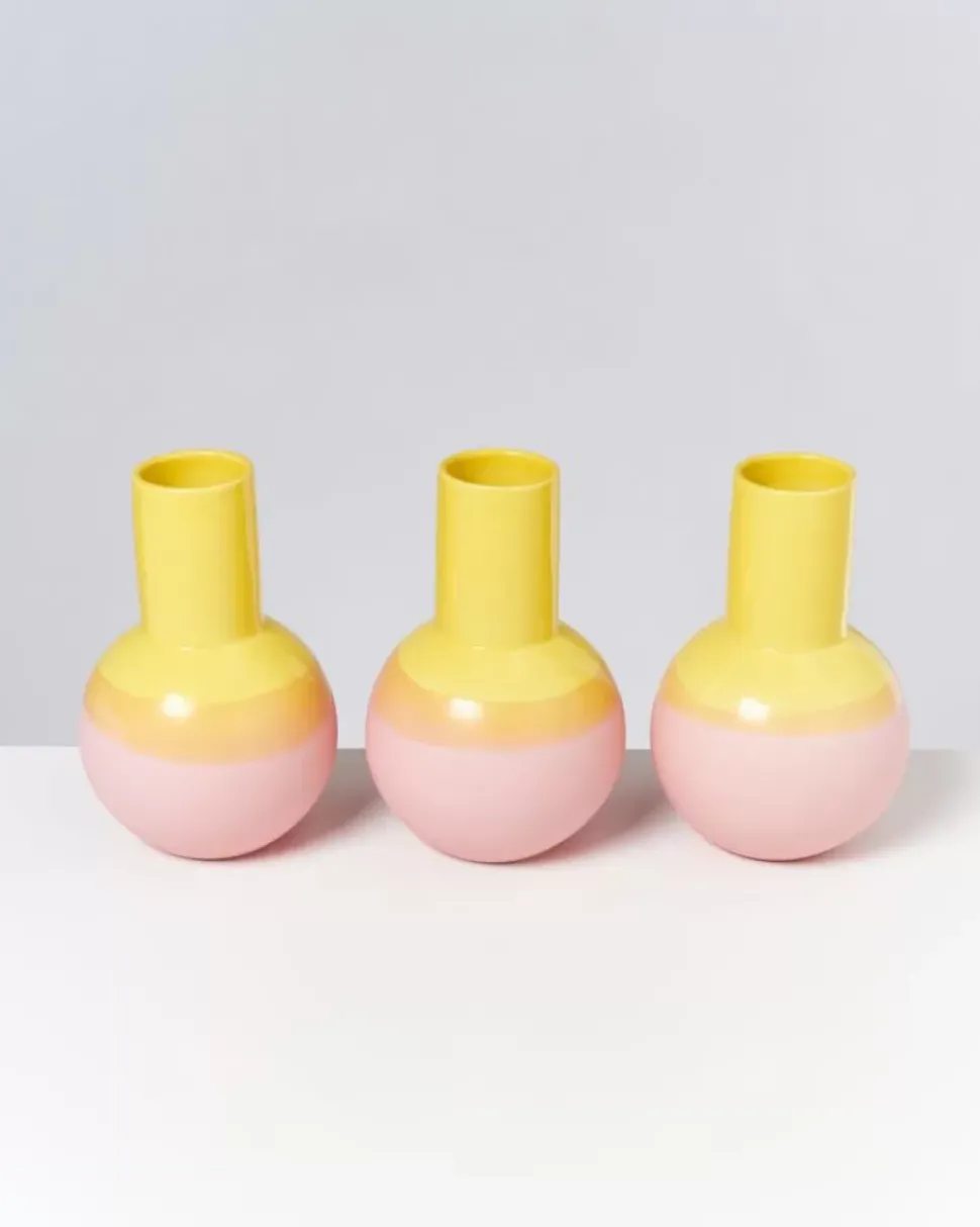 Bola Vase M Gelb Rose