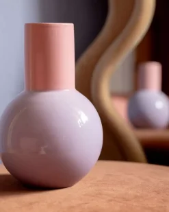 Bola Vase M Lila Rosa