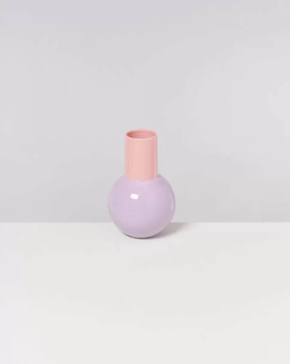 Bola Vase M Lila Rosa