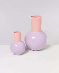 Bola Vase M Lila Rosa