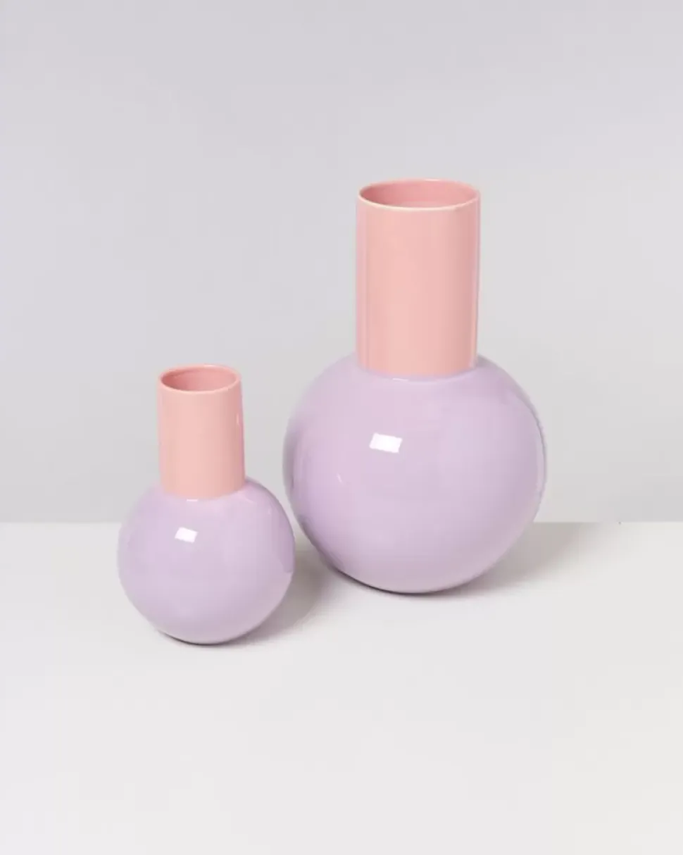 Bola Vase M Lila Rosa
