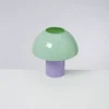 Cogumelo Glaslampe Mint Lila