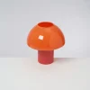 Cogumelo Glaslampe Orange Rot