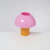 Cogumelo Glaslampe Rosa Gelb