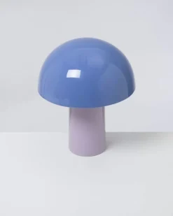 Cogumelo Keramiklampe Cornflower Lila