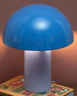 Cogumelo Keramiklampe Cornflower Lila
