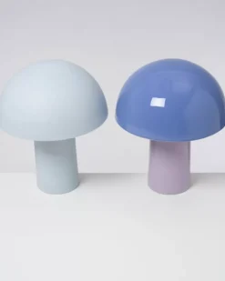 Cogumelo Keramiklampe Cornflower Lila