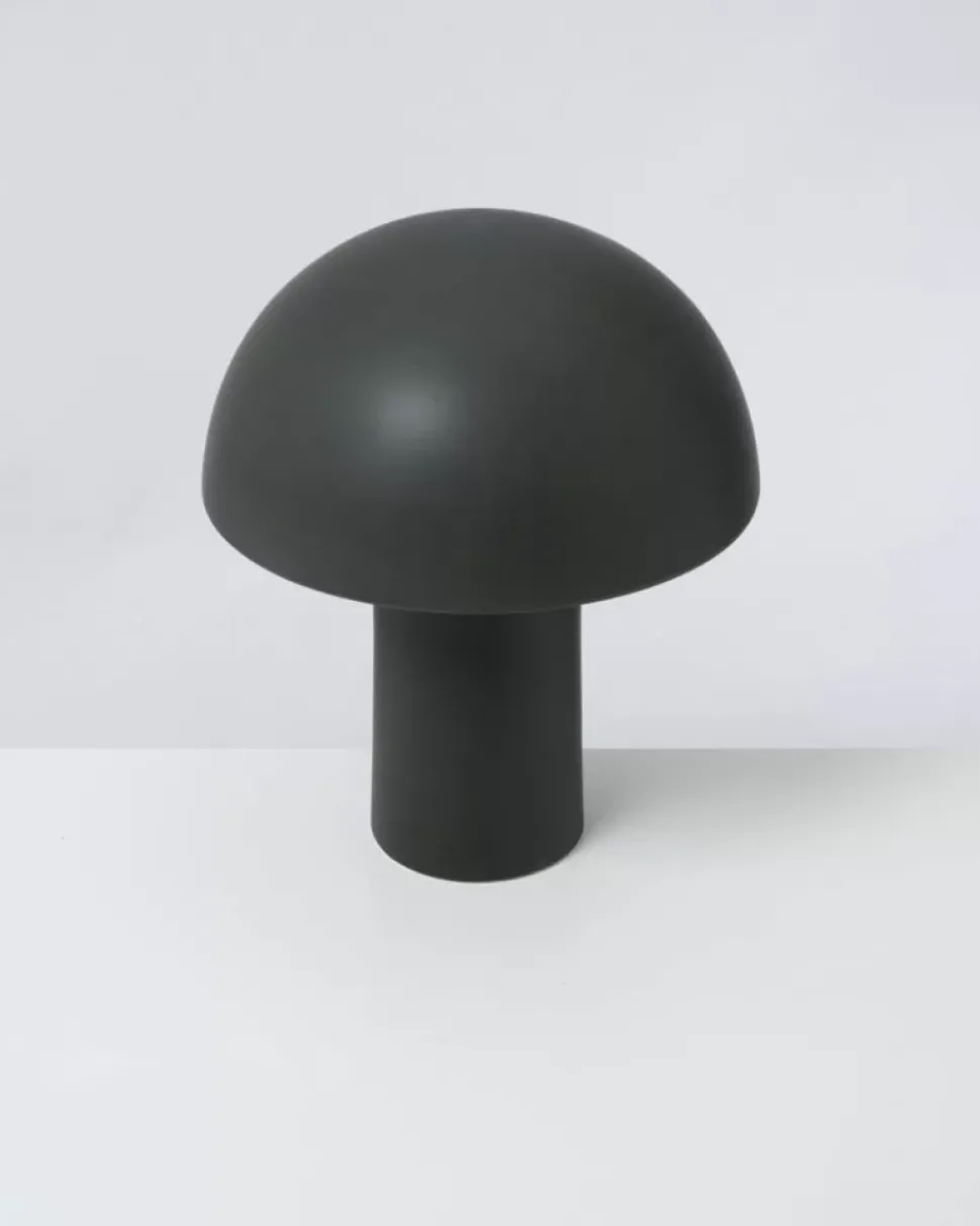 Cogumelo Keramiklampe Dunkelgrun