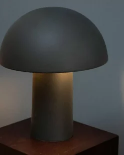 Cogumelo Keramiklampe Dunkelgrun