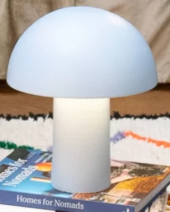 Cogumelo Keramiklampe Hellblau
