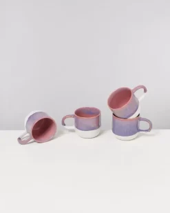 Coimbra 4Er Set Tasse Gros Lila Rosa