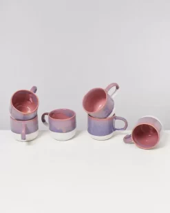Coimbra 6Er Set Tasse Gros Lila Rosa
