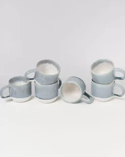 Coimbra 6Er Set Teetasse Graublau