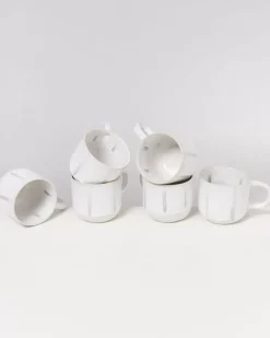 Coimbra 6Er Set Teetasse Weis Blau