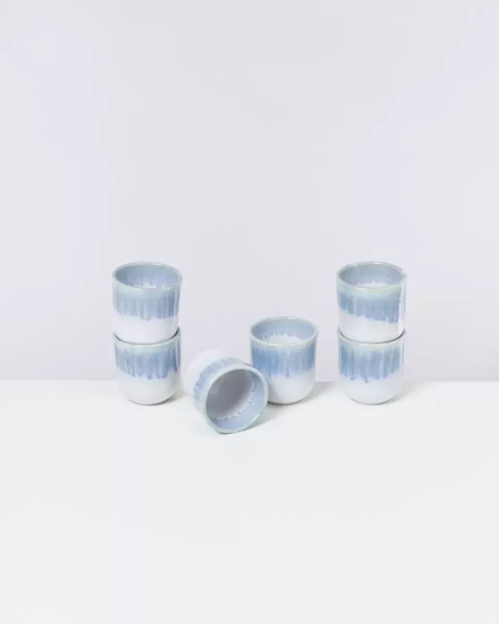 Copa Alto Becher Klein Blau Weis