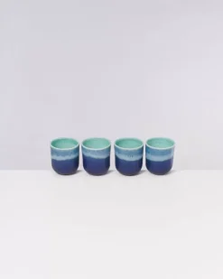 Copa Alto 4Er Set Becher Klein Turkis