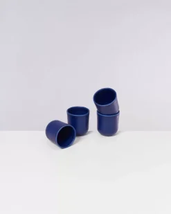Copa Alto 4Er Set Becher Klein Dunkelblau