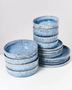 Cordoama Blau Gesprenkelt - 16 Teiliges Set