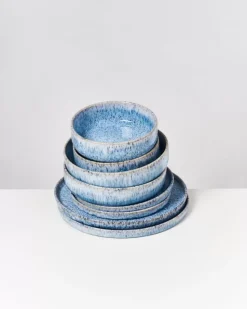 Cordoama Blau Gesprenkelt - 8 Teiliges Set